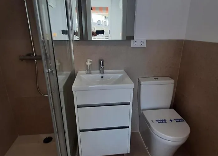 Atico En Urb Bahia De Sin Ascensor De Vacaciones Mar Por Medio דירה *